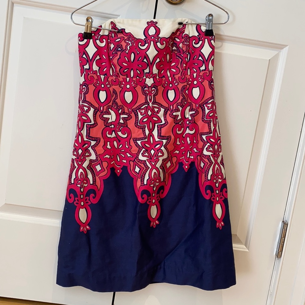 Lily Pulitzer strapless dress size 4